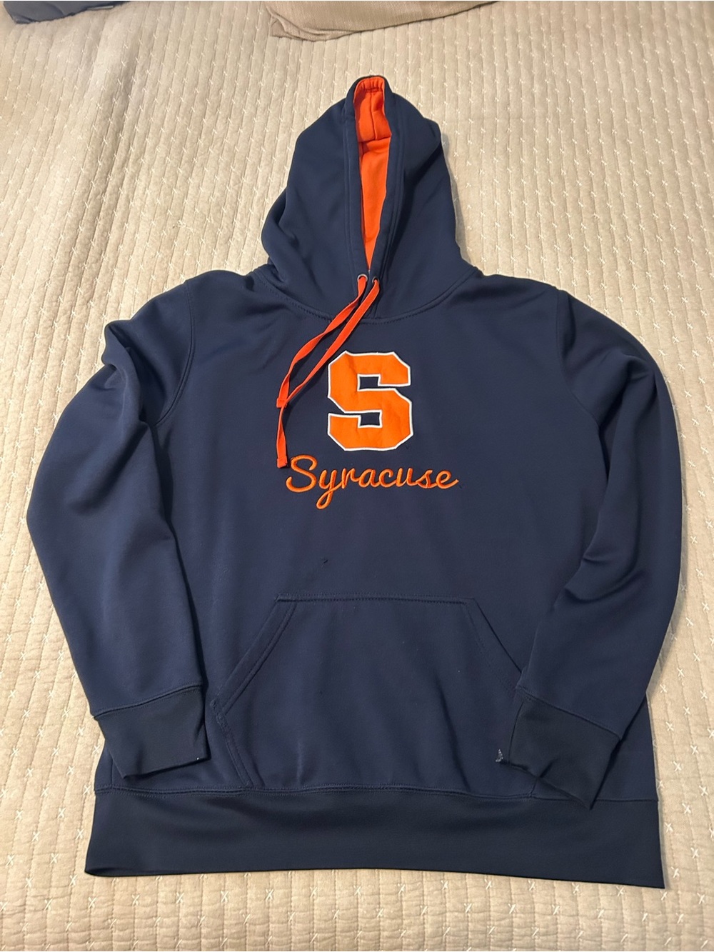 Syracuse “SU” Stadium Athletics Men’s Size XL Blue/Orange Hoodie